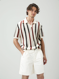 DAIKI® Lapel Short-sleeved Knit Polo Shirt