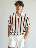 DAIKI® Lapel Short-sleeved Knit Polo Shirt