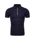 VICENZO® Men's Polo Shirt Collar Zipper