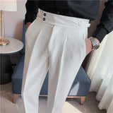 KENJI® Draped High-waist Trousers