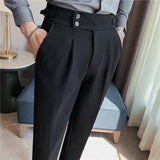 KENJI® Draped High-waist Trousers