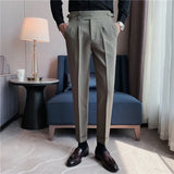 KENJI® Draped High-waist Trousers