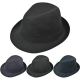 BRAXTON® Autumn & Winter Men’s Fedora – Classic Plaid Jazz Bowler Hat