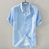 LANTINI® Short Sleeve Linen Shirt