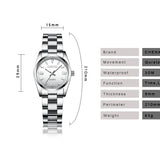 BERNARD®  Sophisticated Men's Silver Watch