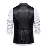 GENNADI® Men's Retro Lapel Chain Vest