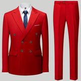 ALEKSEI®  Suit Jacket Blazers Coat Pants 2 Peaces Set