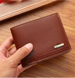 HARALD® Men's Short PU Leather Wallet – Business Casual, Multi-Card Capacity, Soft Lychee Pattern