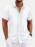 MARSELHA® Men's Linen Short Sleeve Shirt